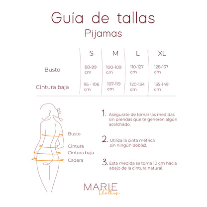 Camisa Manga Corta Pijama Jade - Marie Pour Toi