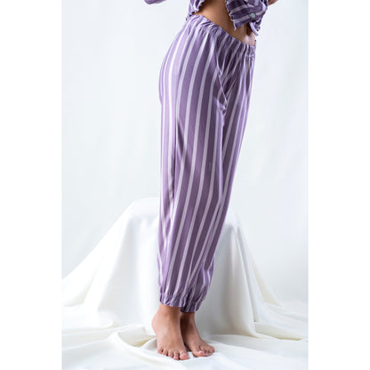 Pijama Conjunto Manga Larga® & Pantalón Líneas | Dormir nunca será igual ☁️🌙 - Marie Pour Toi